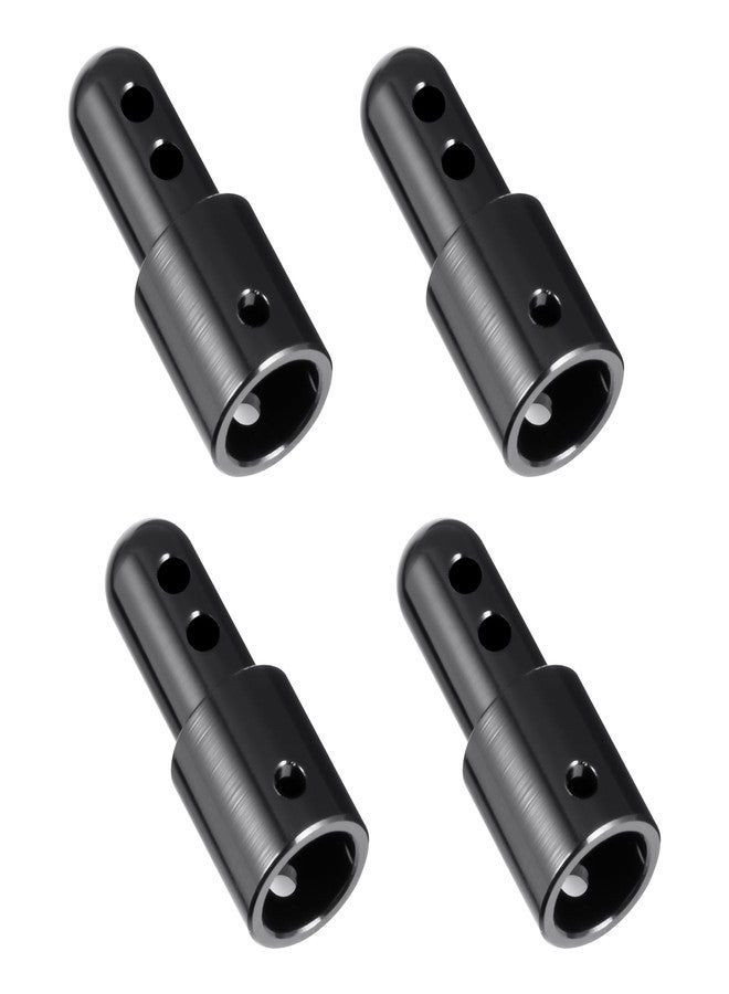 MORFUM Pack of 4 RC Car Body Shell Mount Aluminum Body Post Mounts Car Shell Fixing Holder Mounts with Clips Compatible with MJX Hyper Go 1/14 14210 14209 14301 14302 RC Car Upgrades Parts (Black) - Image 3